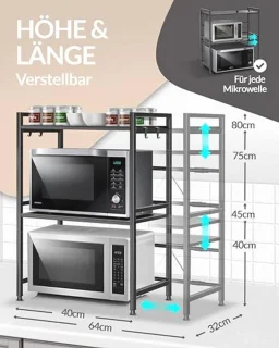 Magnetronrek staand 3-laags staal