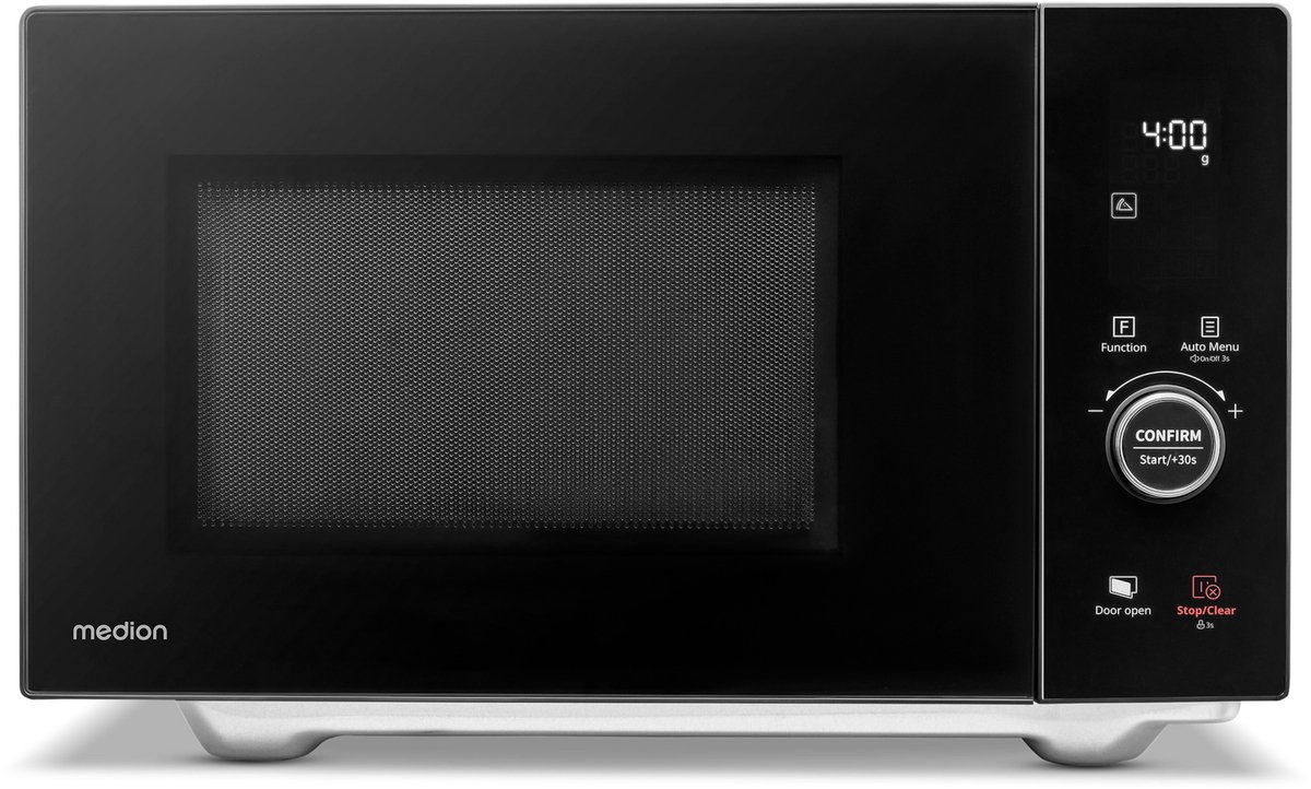 De MEDION magnetron MD1204 roestvrij staal 25L in één oogopslag