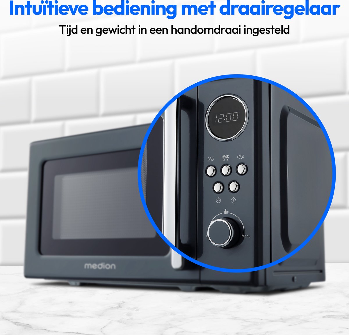 Wat vinden we goed aan de Medion MD 15000 Retro magnetron grijs 20L 800W