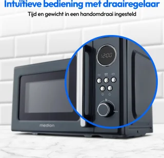 Medion MD 15000 Retro magnetron grijs 20L 800W