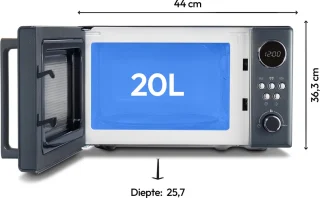 Medion MD 15000 Retro magnetron grijs 20L 800W