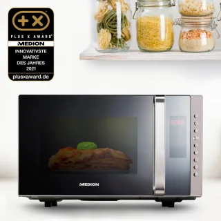 MEDION MD17495 vrijstaande 3-in-1 magnetron zilver 23L
