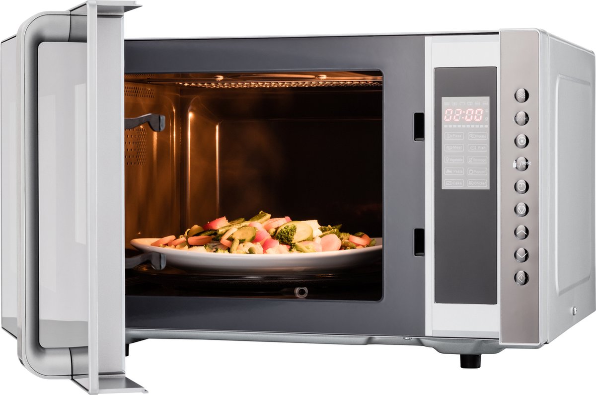 MEDION MD17495 vrijstaande 3-in-1 magnetron zilver 23L
