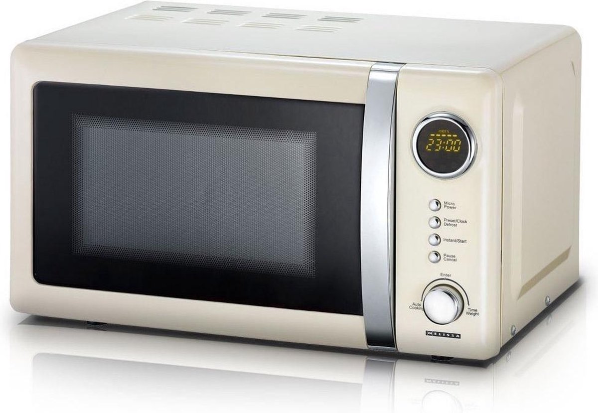 De Melissa Solo Magnetron 20L 700W Retro Crème 16330108 in één oogopslag