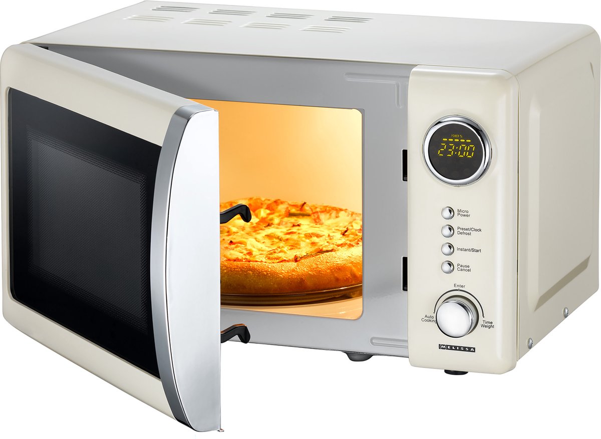 Wat vinden we goed aan de Melissa Solo Magnetron 20L 700W Retro Crème 16330108