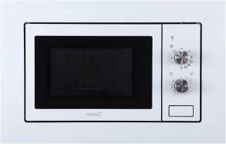 Merk - Inbouwmagnetron 20L Wit/Inox