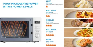 Midea AG20CF2EBK Magnetron met Grillfunctie