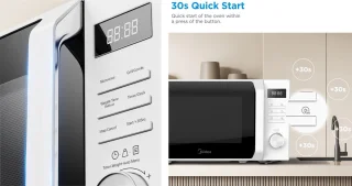 Midea AG20CF2EBK Magnetron met Grillfunctie