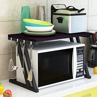 Mikrowave Houten Rek met Haken