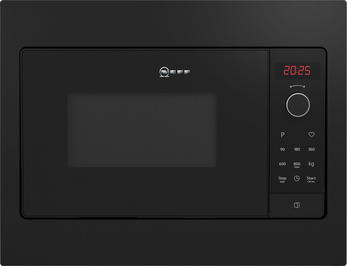 De Neff HLAWG25S3 Solo Inbouwmagnetron 20L Zwart in één oogopslag