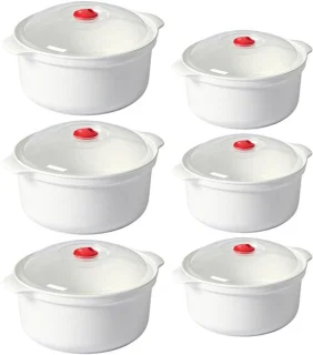 Omgoods 6-delige magnetron servies set