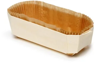Omgoods - set van 10 houten bakpannen