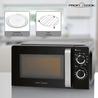ProfiCook MWG 1208 Magnetron met Grill 17L Zwart