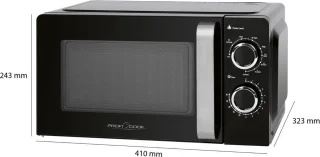 ProfiCook MWG 1208 Magnetron met Grill 17L Zwart