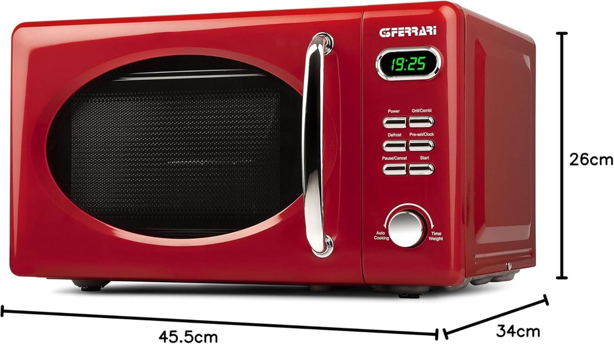 RFWR Vintage combi magnetron 1150 W digitale grill