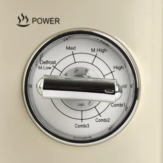 RFWR® Vintage magnetronoven 20 liter, crème