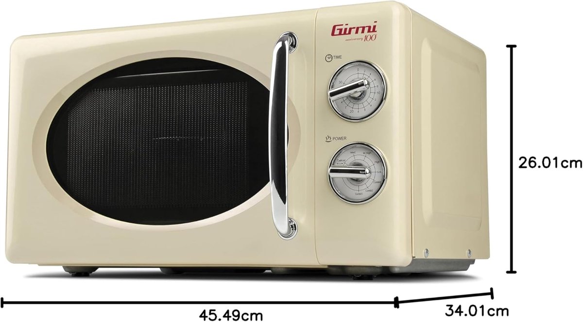 RFWR Vintage magnetronoven 20L crème
