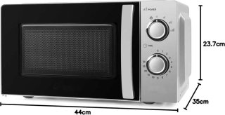 Royalty Line MWO3819 Solo Magnetron 20L Zilver