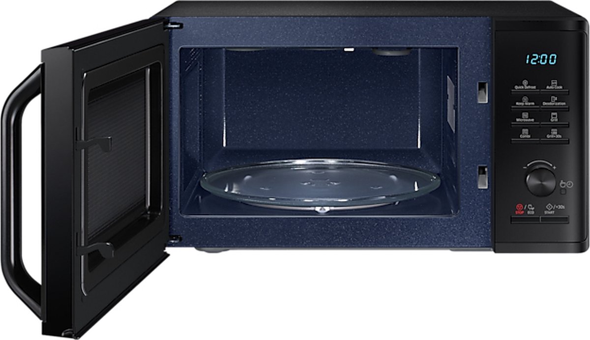Wat vinden we goed aan de Samsung MG23B3515AK/EN Grill Magnetron 23L Zwart