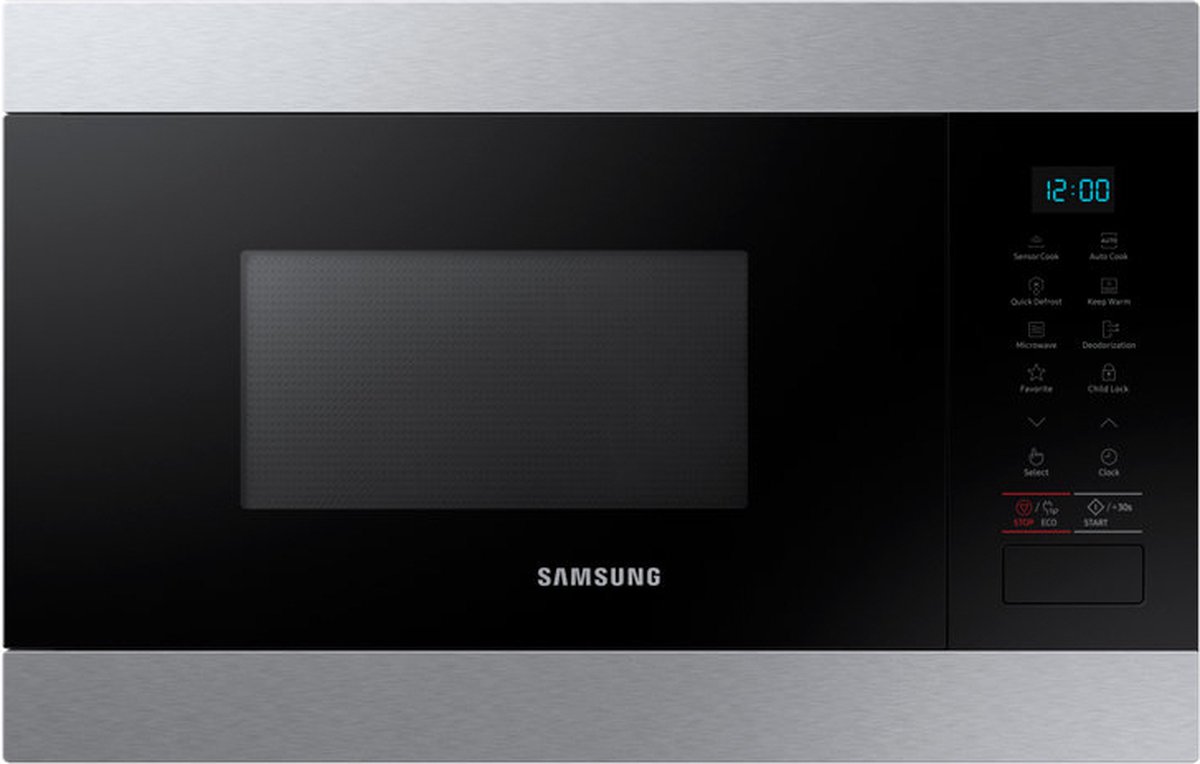 De Samsung MS22M8074AT Solo-magnetron 22L Zwart/Roestvrijstaal in één oogopslag