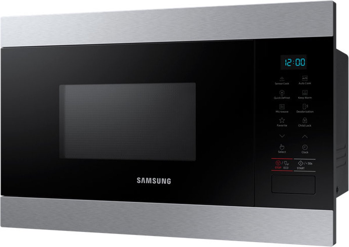 Wat vinden we goed aan de Samsung MS22M8074AT Solo-magnetron 22L Zwart/Roestvrijstaal