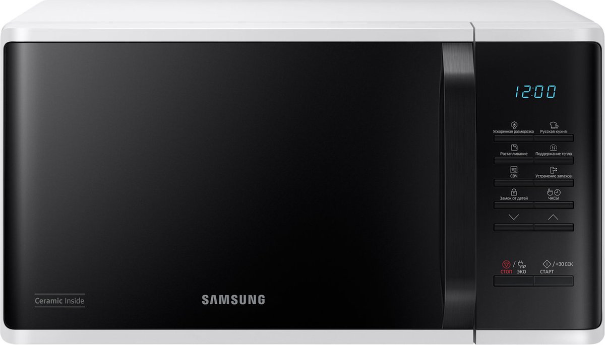 De Samsung MS23K3513AW Solo-magnetron Wit in één oogopslag