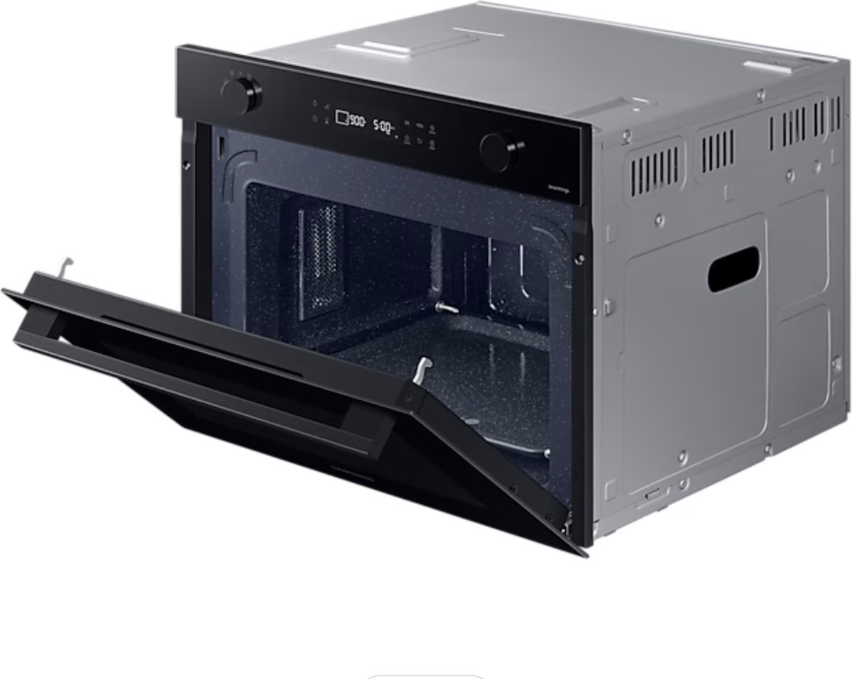 Wat vinden we goed aan de Samsung NQ5B4513GBK Solo-magnetron Inbouw Zwart 50L 900W