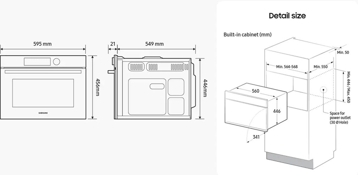Wat vinden we goed aan de Samsung NQ5B5713GBK/U1 Inbouw Magnetron