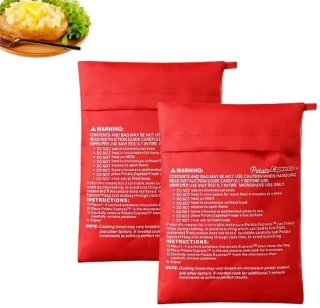 Set van 2 aardappelzakken voor magnetron