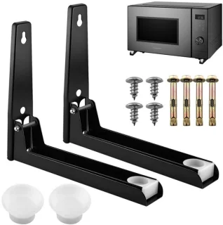 Set van 2 muurbeugels voor magnetron en mini-oven