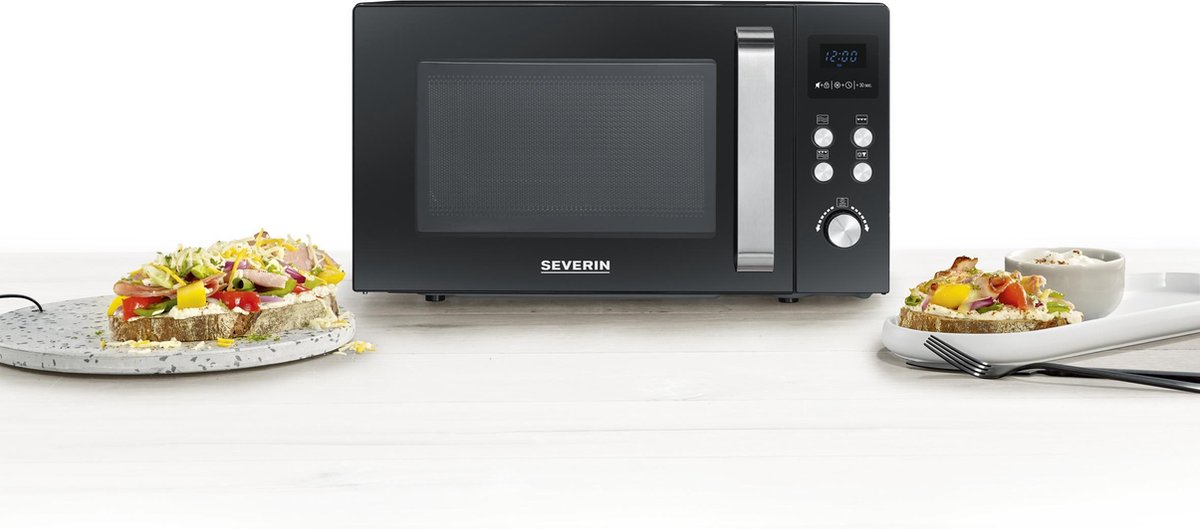 Severin MW 7752 Combi Magnetron Zwart/Zilver 25L