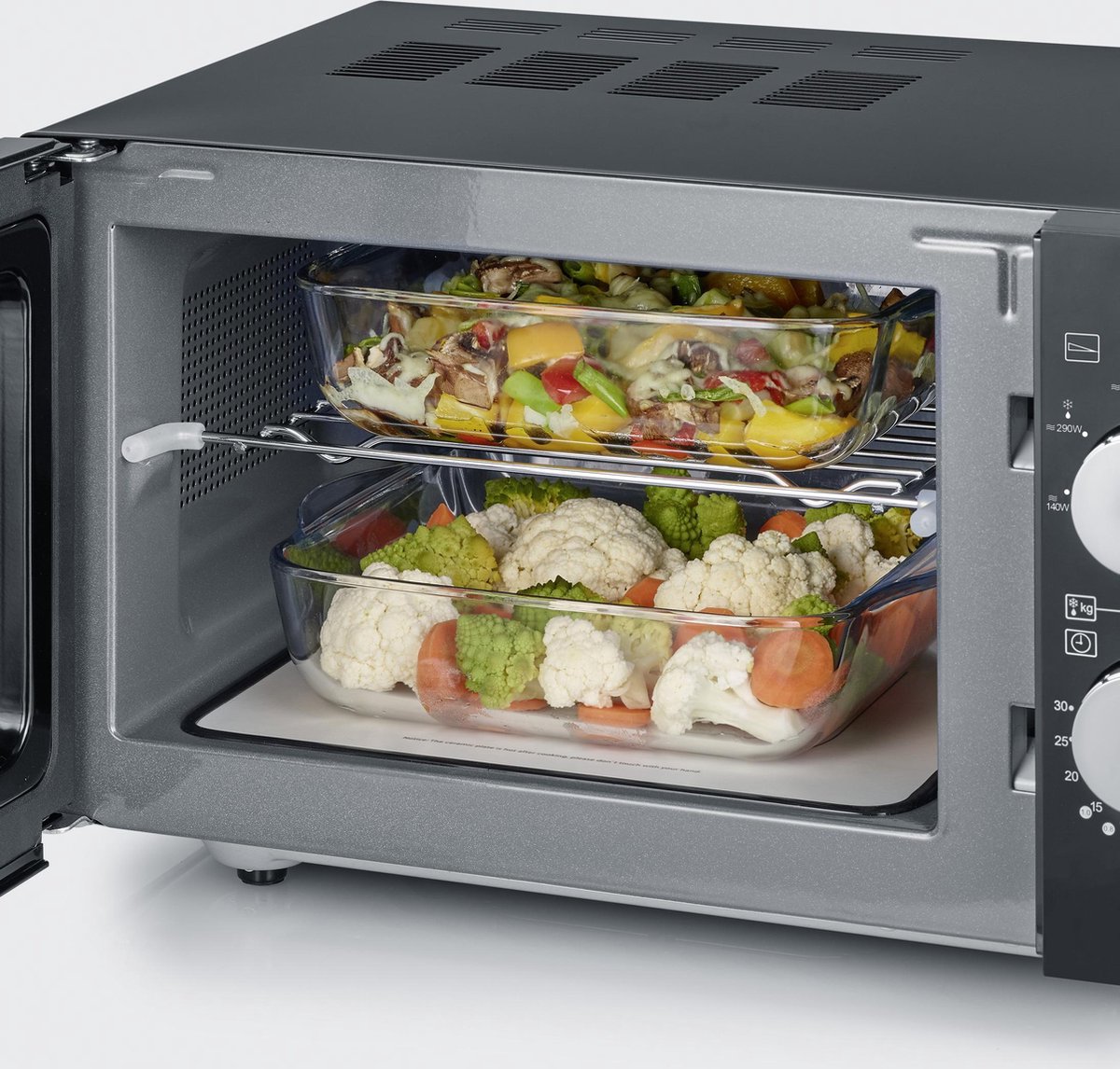 Severin MW 7762 Vrijstaande Solo Magnetron Zwart