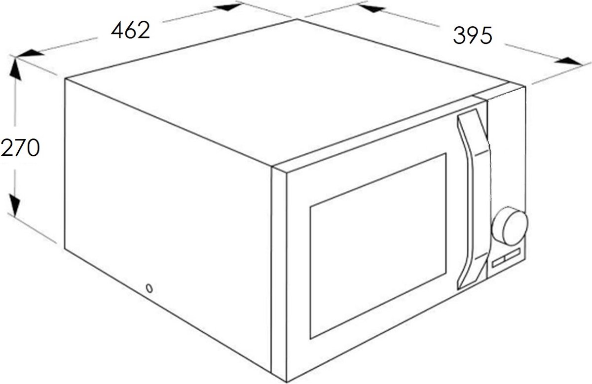 Severin MW 7762 Vrijstaande Solo Magnetron Zwart