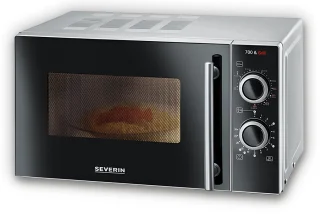 Severin MW 7771 Magnetron RVS/Zwart