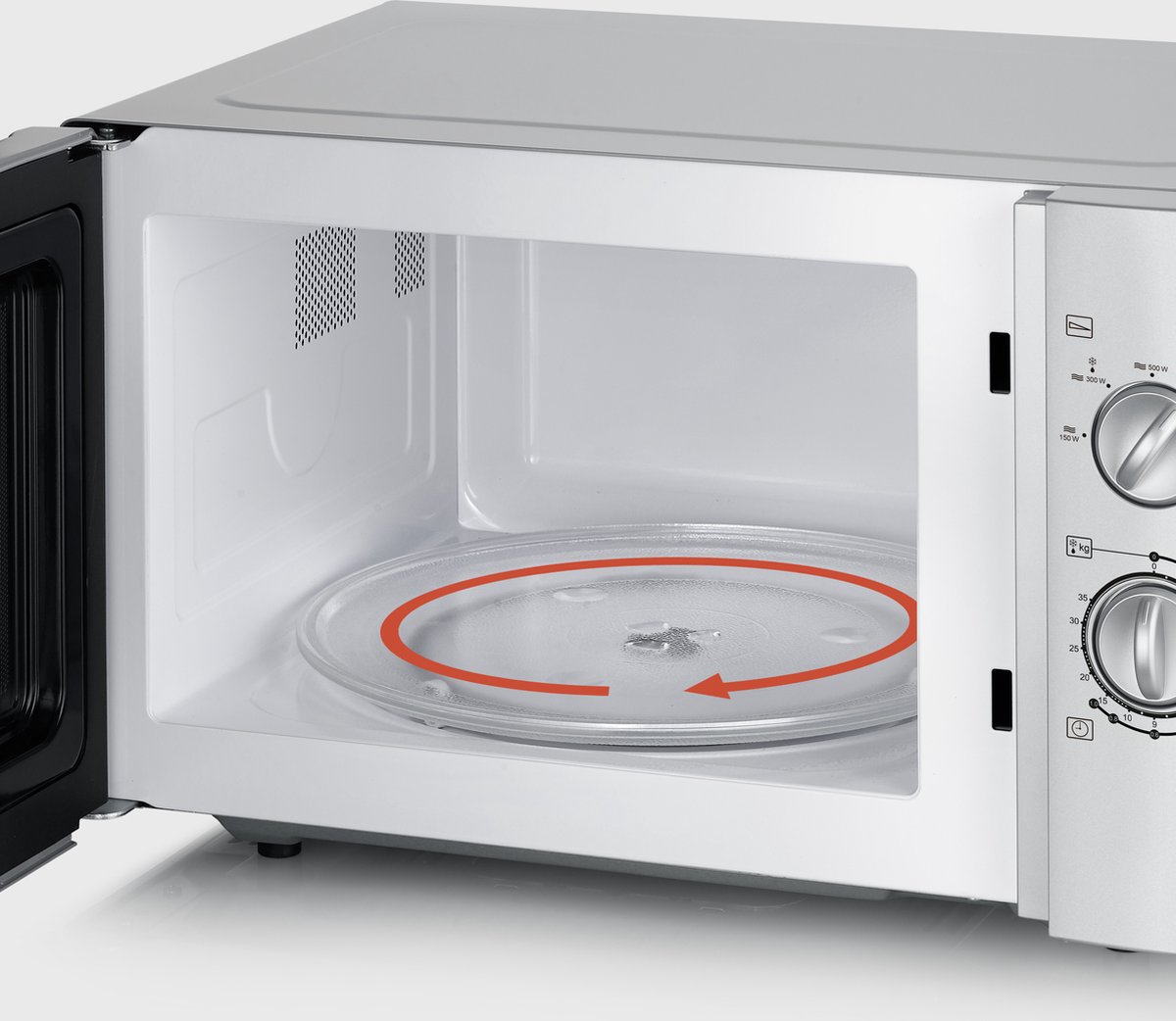 Severin MW 7772 Magnetron Vrijstaand Zilver/Zwart