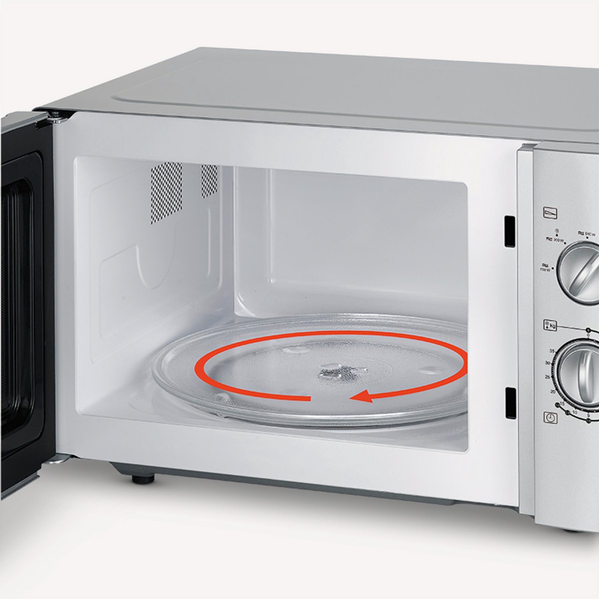 Severin MW 7772 Magnetron Vrijstaand Zilver/Zwart