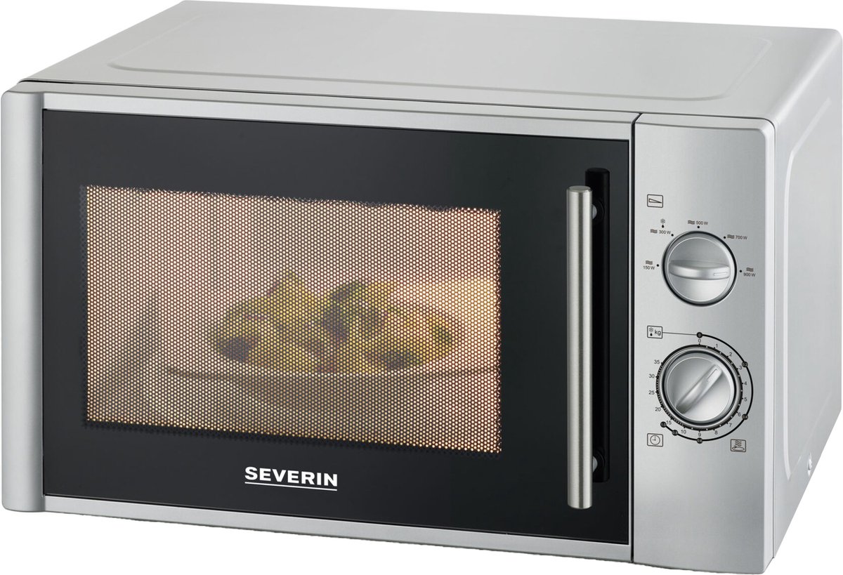 Severin MW 7772 Magnetron Vrijstaand Zilver/Zwart