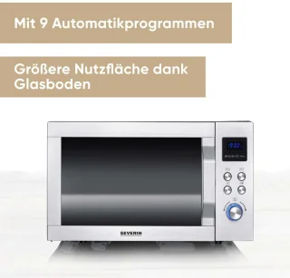 Severin MW 7777 Combi-magnetron RVS 25L vrijstaand