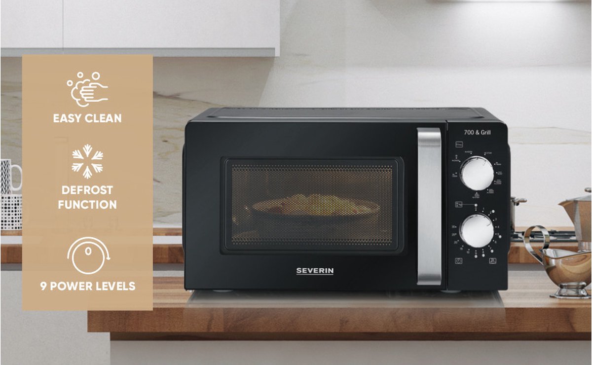 Severin MW 7781 Solo Magnetron Zwart 17L