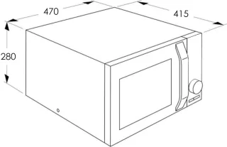 Severin MW 7888 Solo Magnetron Zwart 25L