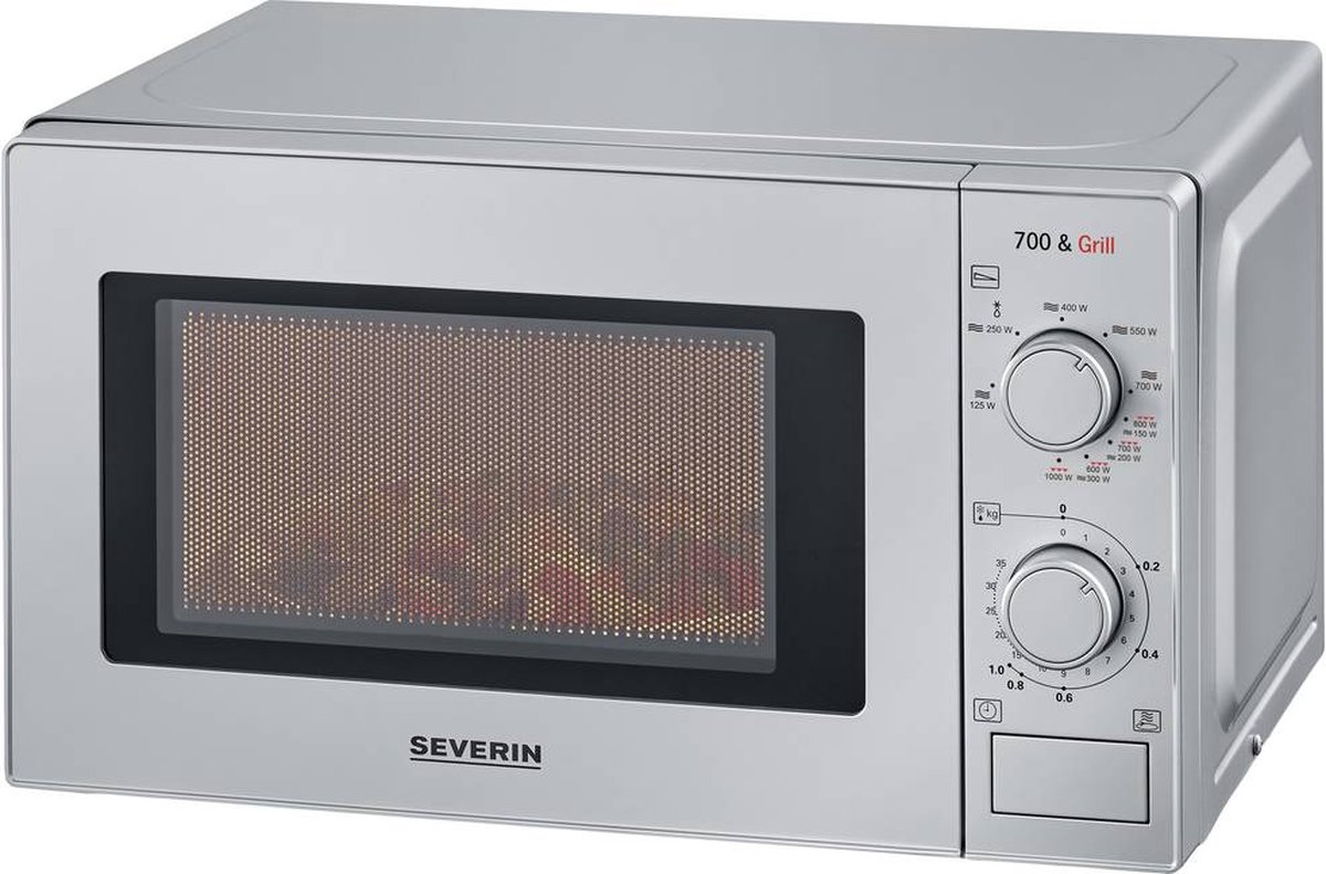 De Severin MW 7900 Magnetron Zilver 20L in één oogopslag