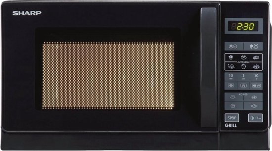 Sharp R-642 BKW: Compacte Combinatiemagnetron Met Grill voor Veelzijdig Gebruik