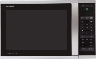 Sharp R-971INW Combi-magnetron Zilver