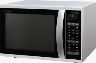 Sharp R-971INW Combi-magnetron Zilver