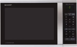 Sharp R-971INW Combi-magnetron Zilver