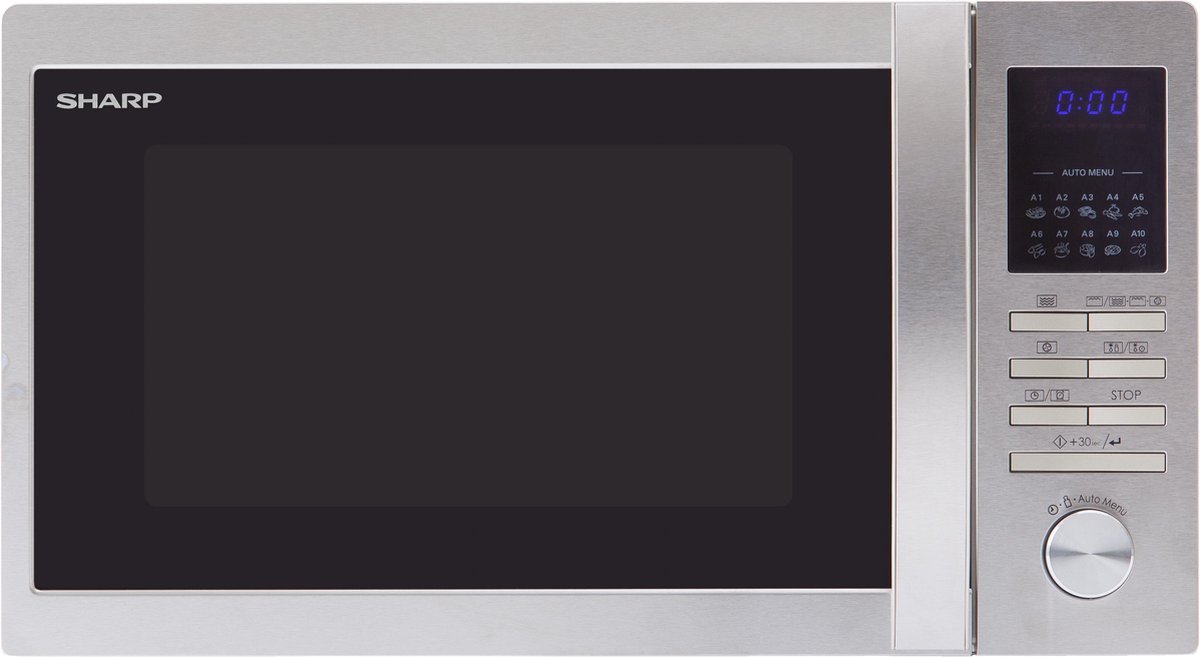 De Sharp R822STWE Combi-magnetron RVS in één oogopslag