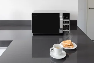 Sharp R860S Combi-magnetron Zilver