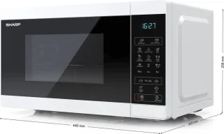 Sharp YC-MG02E-W magnetron 20L 800W blauw/wit