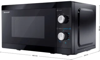 Sharp YC-MS01E-B Solo Magnetron zwart 20L 800W