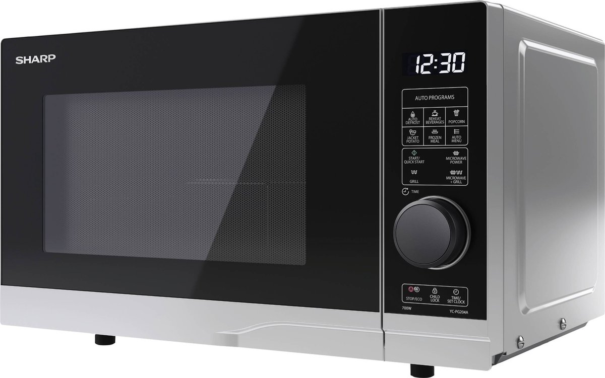 Wat vinden we goed aan de Sharp YC-PG204AE-S Magnetron 700W Zilver